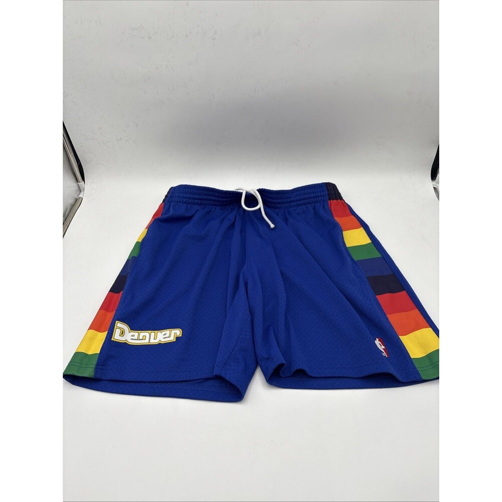 Mens 2XL Mitchell & Ness NBA Reload Swingman Shorts Denver Nuggets 1991 92